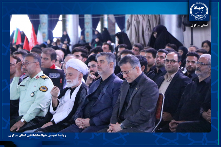 برگزاری مراسم سومین روز تدفین رهبر شهید انقلاب اسلامی در اراک