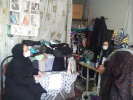 بازدید تیم اجرایی طرح ملی مشاغل خانگی استان مرکزی از کارگاه های خانگی تولید پوشاک کمیجان