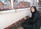 بازدید تیم اجرایی طرح ملی مشاغل خانگی استان مرکزی از کارگاه خانگی تولید فرش در دلیجان