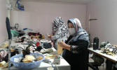 بازدید از کارگاه خانگی تولید جوراب در راستای اجرای طرح ملی مشاغل خانگی در استان مرکزی