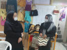 بازدید تیم اجرایی طرح ملی توسعه مشاغل خانگی استان مرکزی از کارگاه بافت پوشاک در اراک