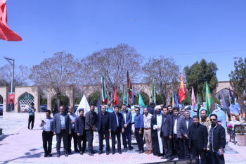 تجدید میثاق و گلباران مزار مطهر شهدا و بیعت با مقام معظم رهبری